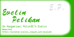 evelin pelikan business card